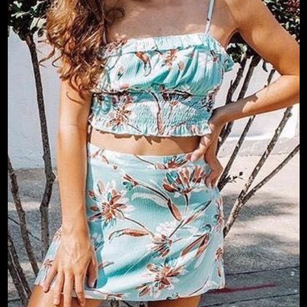 Warehouse Clothier two piece skirt and top set